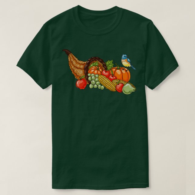 T-shirt Cornucopia à main (Design devant)