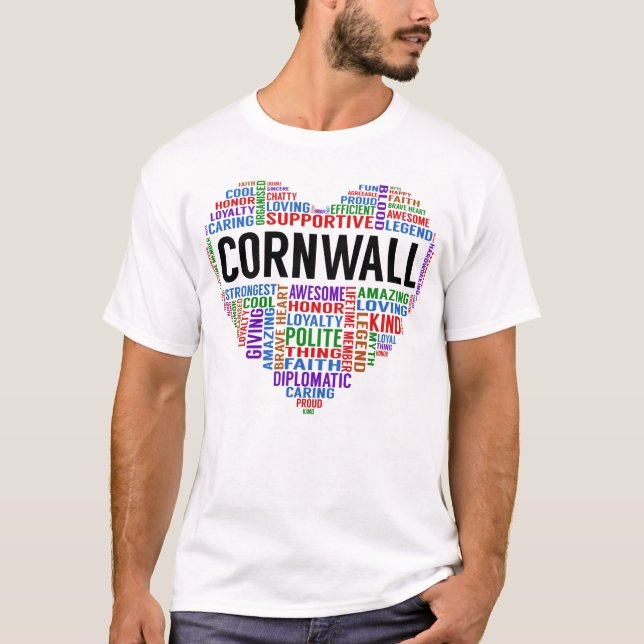 T-shirt CORNWALL Legend Heart (Devant)