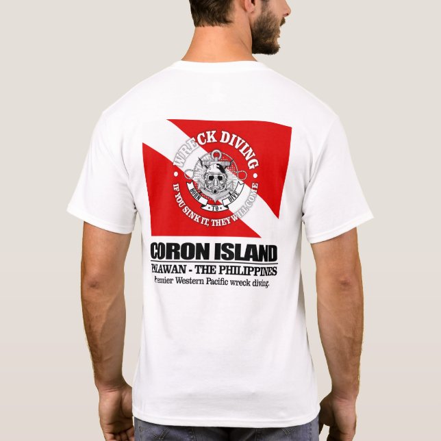 T-shirt Coron Island (meilleures épaves) (Dos)