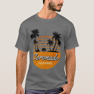 T-shirt Coronado San Diego Californie Vintage Été Surfe