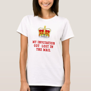T-SHIRT CORONATION AMUSANTE DE CHARLES MON INVITATION A PE