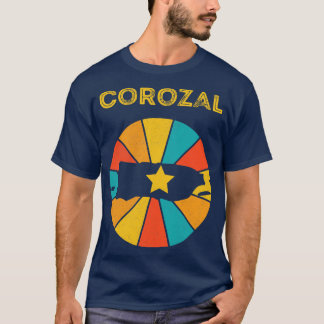 T-shirt Corozal Porto Rico Souvenir Vintage dénudé 1