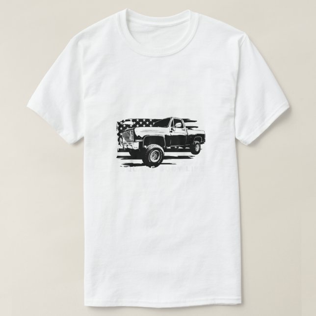 T-shirt Corps Carré du drapeau américain Squarebody (Design devant)