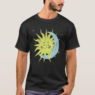 T-shirt Corps céleste Galaxie Espace Extérieur Soleil Lune