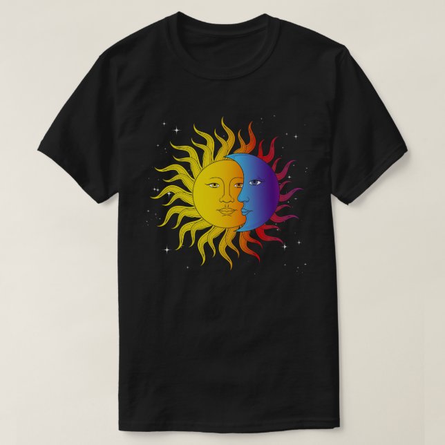 T-shirt Corps céleste Lune Astrologie de l'Amour d'Astrono (Design devant)