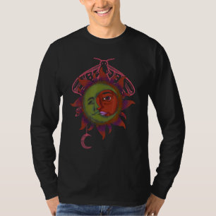 T-shirt Corps célestes Univers Astronomie Boho Soleil Lune