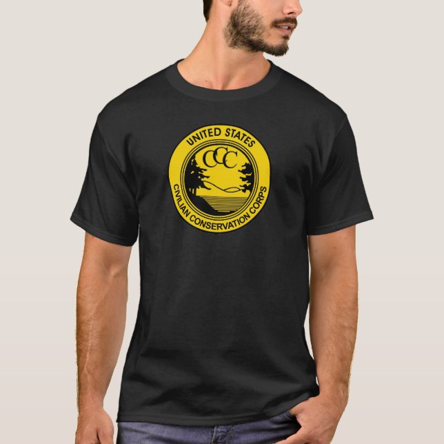 T-shirt Corps civils ccc de conservation commémoratifs (Devant)
