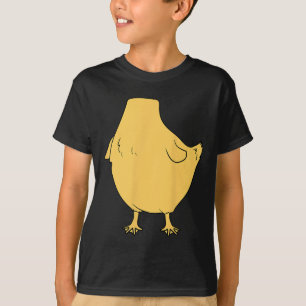 T-shirt Corps de canard jaune Ventre Halloween Costume Can