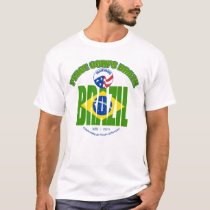 T-shirt Corps de paix Brésil, T blanc #1