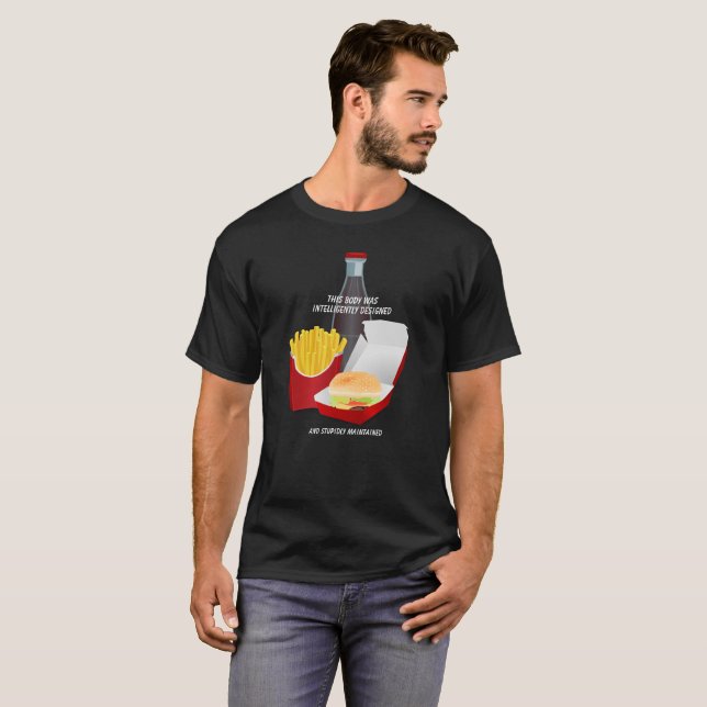 T-shirt Corps intelligemment conçu Funny (Devant entier)
