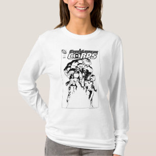 T-shirt Corps verts de lanterne, noirs et blancs