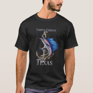 T-shirt Corpus Christi Texas Espadon Marlin Ocean Fishin