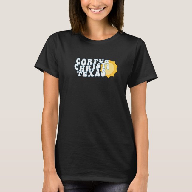 T-shirt Corpus Christi Texas TX Sunrise Vacances Souvenir (Devant)