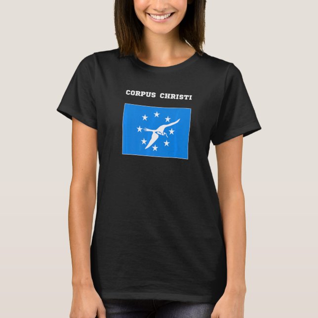 T-shirt Corpus Christi USA Travel Texas Drapeau américain (Devant)