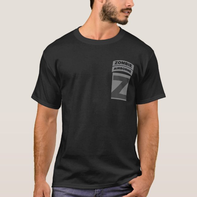 T-shirt Correction de zombi et chemise aéroportées (Devant)