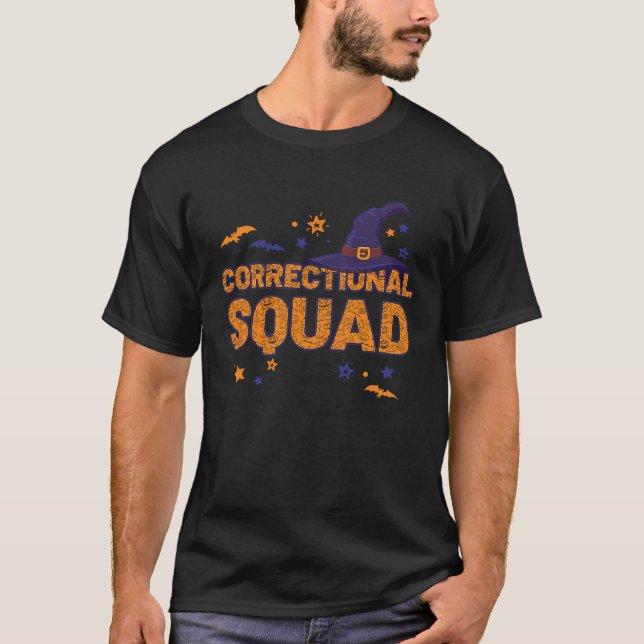 T-shirt Correctional Squad Witch Halloween Nurse Matching (Devant)