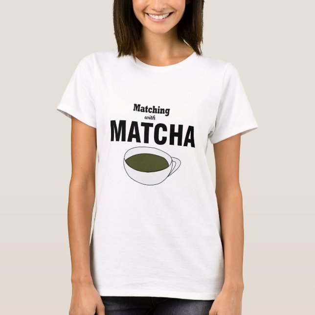 T-shirt Correspondance Avec Thé Vert Matcha (Devant)