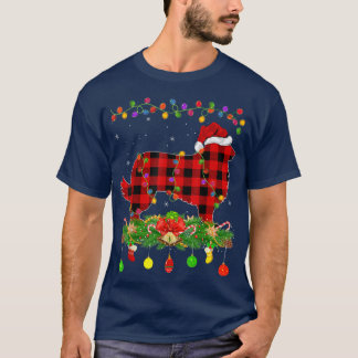 T-shirt Correspondance Buffalo Plaid Rough Collie Chien No