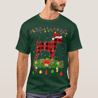 T-shirt Correspondance Buffle Plaid Pour Terrier Chien de 