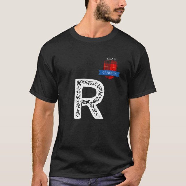 T-shirt Correspondance de famille Clan Cameron R (Devant)