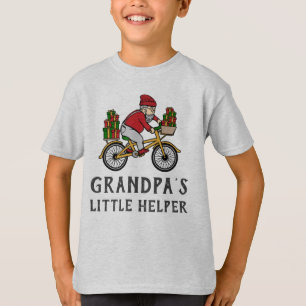 T-shirt Correspondance de famille de Noël Cycliste personn
