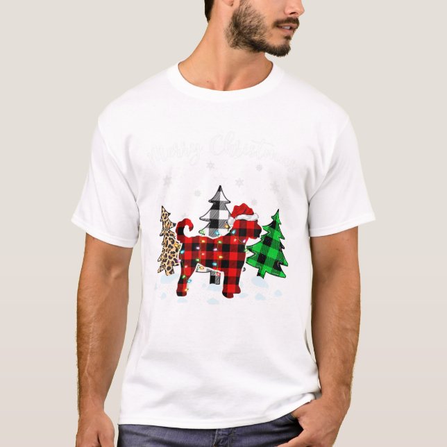 T-shirt Correspondance de la famille Buffalo Plaid (Devant)