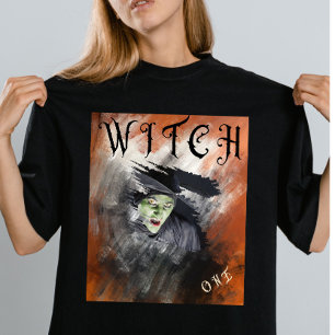 T-shirt Correspondance de sorcière Halloween personnalisée