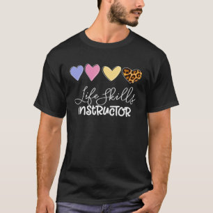 T-shirt Correspondance des compétences de vie instructeur 