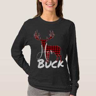 T-shirt Correspondance des couples Pyjama de Noël Buffalo
