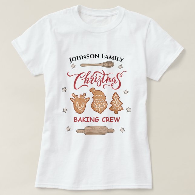T-shirt Correspondance du groupe d'équipes de pâtisserie d (Design devant)