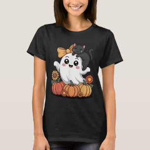 T-shirt Correspondance Entre Le Fantôme Et Le Citrouille D