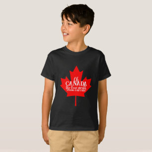 T-shirt Correspondance familiale canadienne de la feuille 