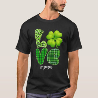 T-shirt Correspondance Famille Love Pops Shamrock Funny Pa