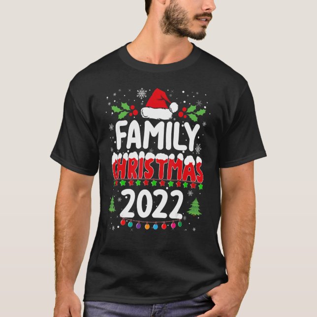 T-shirt Correspondance famille Noël 2022 Squad Père Noël E (Devant)