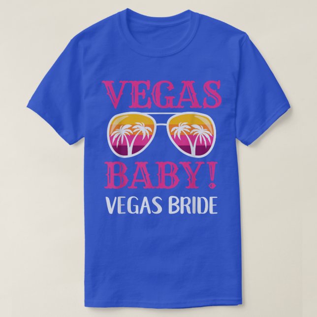 T-shirt Correspondance Las Vegas Mariage Bride Squad Vegas (Design devant)