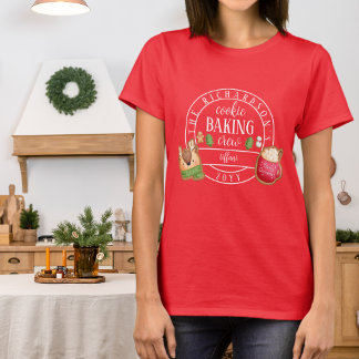 T-shirt Correspondance Noël blanc biscuit pâtisserie équip