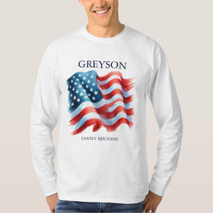 T-shirt Correspondance personnalisée 4 juillet famille de