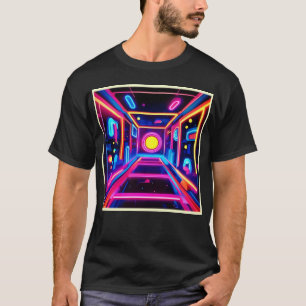 T-shirt Corridor de néon : une odyssée numérique
