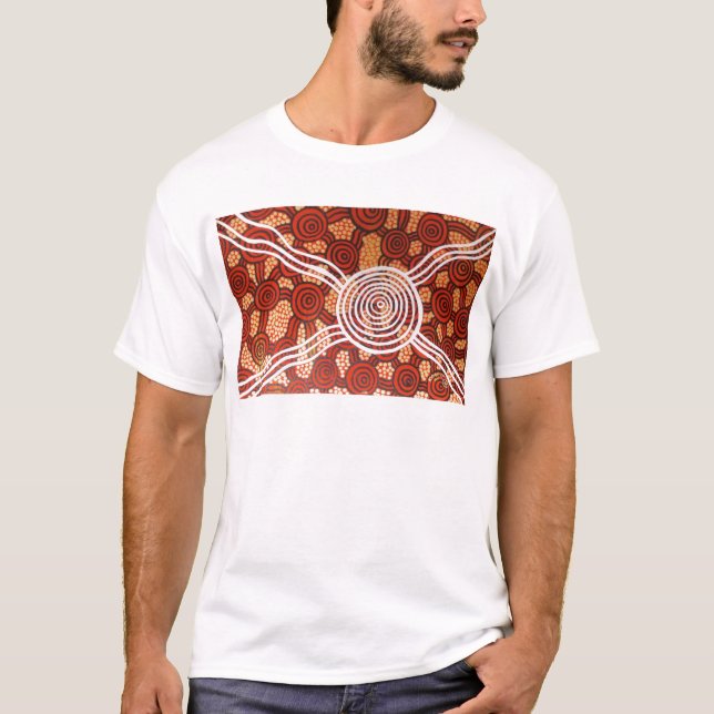 T-shirt Corroboree II Art autochtone (Devant)