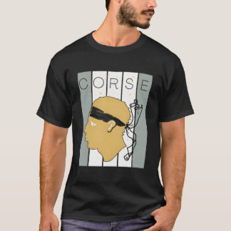 T-shirt Corse Corsu Corssica 2B Tête De Maure Corse Fran