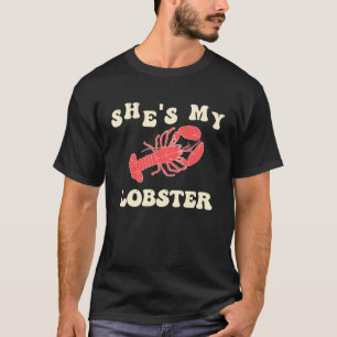 T-shirt Corte Son & Hers Lobster Couple Correspondance pou