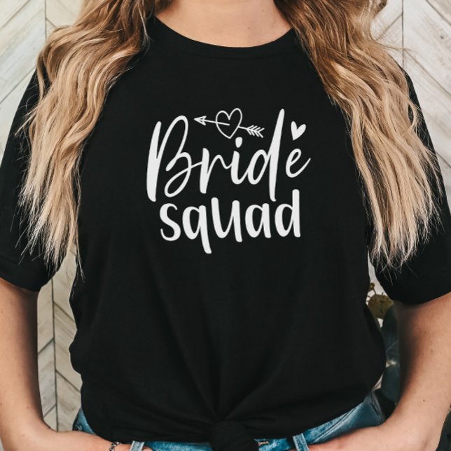 T-shirt Cortège de Mariée Enterrement de Vie de Jeune Fill (Bride Squad Bridesmaid Tshirt)