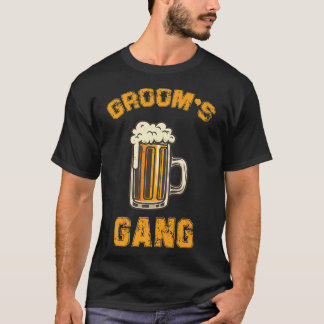 T-shirt Cortège du marié avec de la bière pour la soirée d