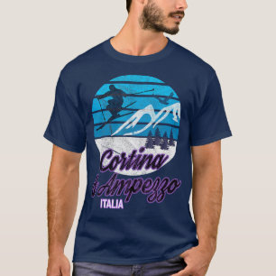 T-shirt Cortina d Ampezzo Dolomiti Italie Station de ski S
