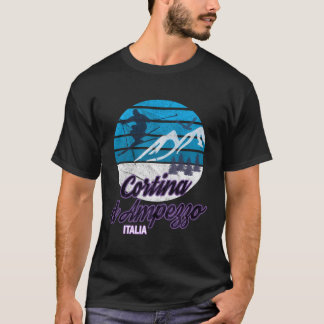 T-shirt Cortina D'Ampezzo Dolomiti Italie Station de ski S