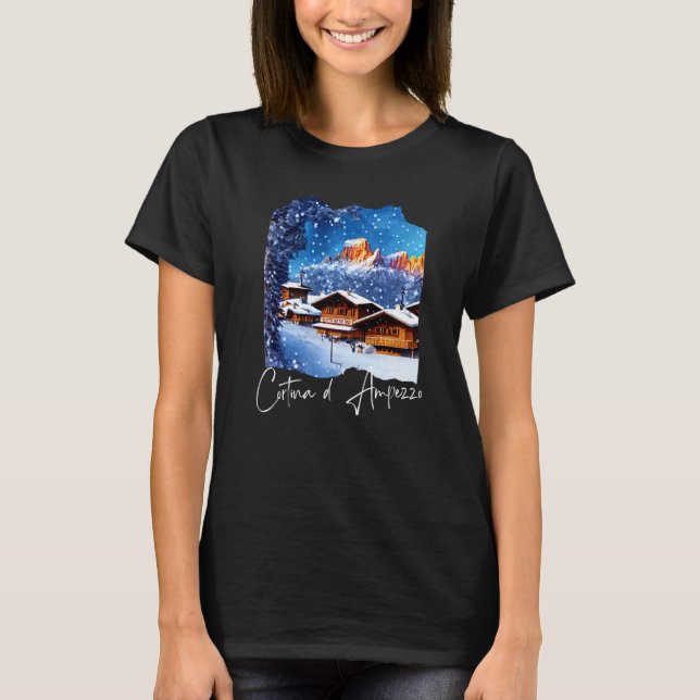 T-shirt Cortina d'Ampezzo Dolomiti Painting Cortina d'Ampe (Devant)