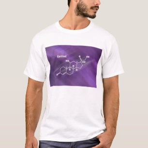T-shirt Cortisol Hormone Formule chimique structurelle