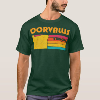 T-shirt Corvallis Oregon Souvenir Vintage désorganisé