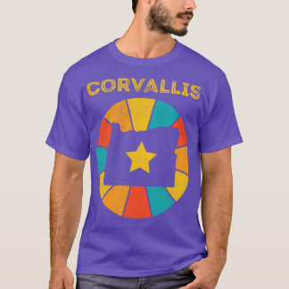 T-shirt Corvallis Oregon Souvenir Vintage désorganisé 1