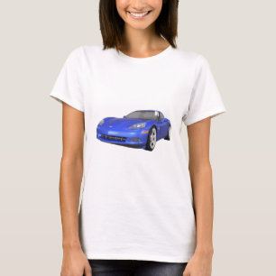T-shirt Corvette 2008 : Voiture de sport : Finition bleue
